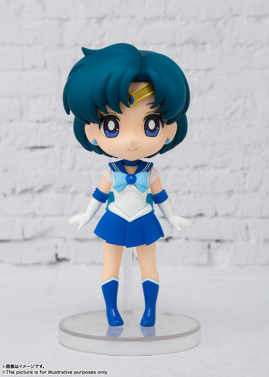 Bishoujo Senshi Sailor Moon - Sailor Mercury - Figuarts mini (Bandai Spirits), Franchise: Bishoujo Senshi Sailor Moon, Scale: H=90mm (3.51in), Store Name: Nippon Figures