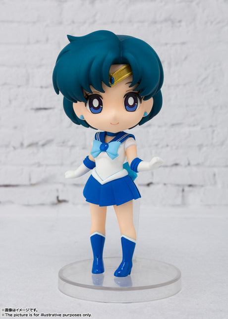 Bishoujo Senshi Sailor Moon - Sailor Mercury - Figuarts mini (Bandai Spirits), Franchise: Bishoujo Senshi Sailor Moon, Scale: H=90mm (3.51in), Store Name: Nippon Figures