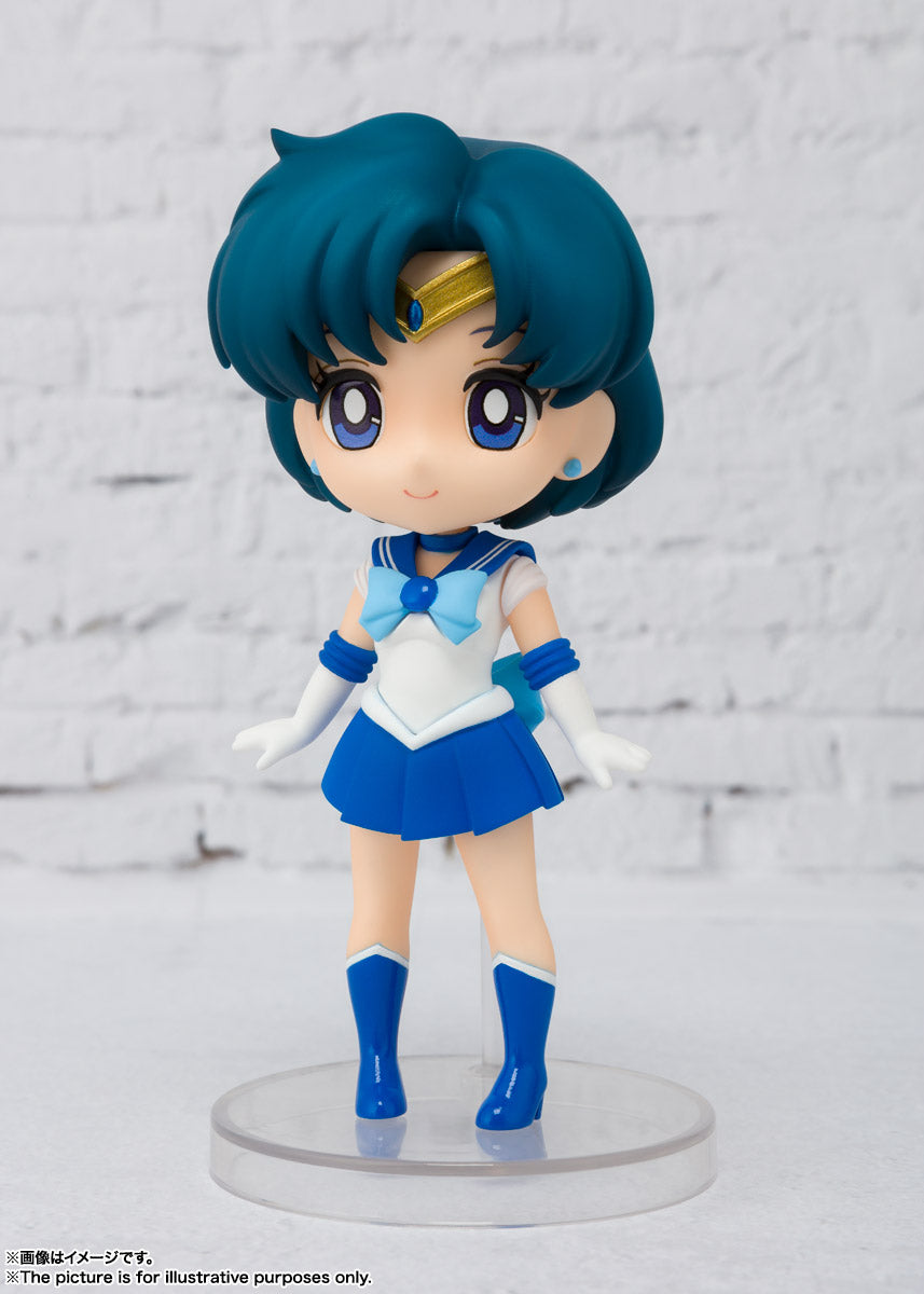 Bishoujo Senshi Sailor Moon - Sailor Mercury - Figuarts mini (Bandai Spirits), Franchise: Bishoujo Senshi Sailor Moon, Scale: H=90mm (3.51in), Store Name: Nippon Figures