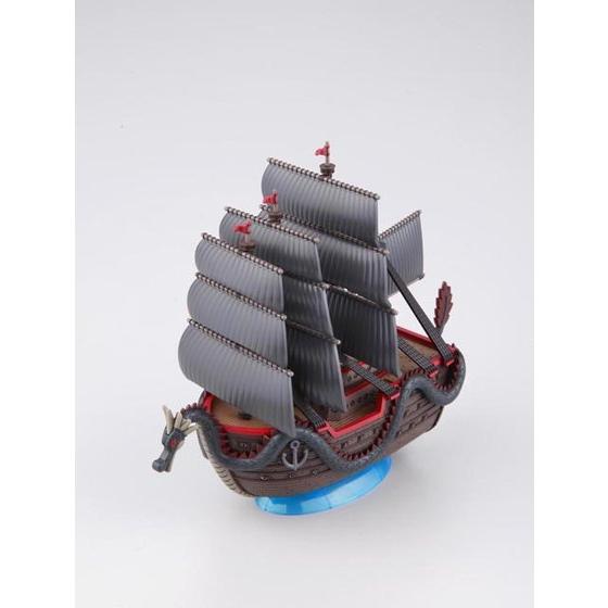 One Piece - Dragon's Ship - Grand Ship Collection Model Kit, Revolutionary Monkey D. Dragon's ship with dragon figurehead and sails, compact type for easy display, easy assembly without tools, detachable ship bottom, includes molded parts x4, marking seal x1, color seal x1, assembly instructions x1, Franchise: One Piece, Brand: Bandai, Release Date: 2013-12-07, Type: Model Kit, Store Name: Nippon Figures