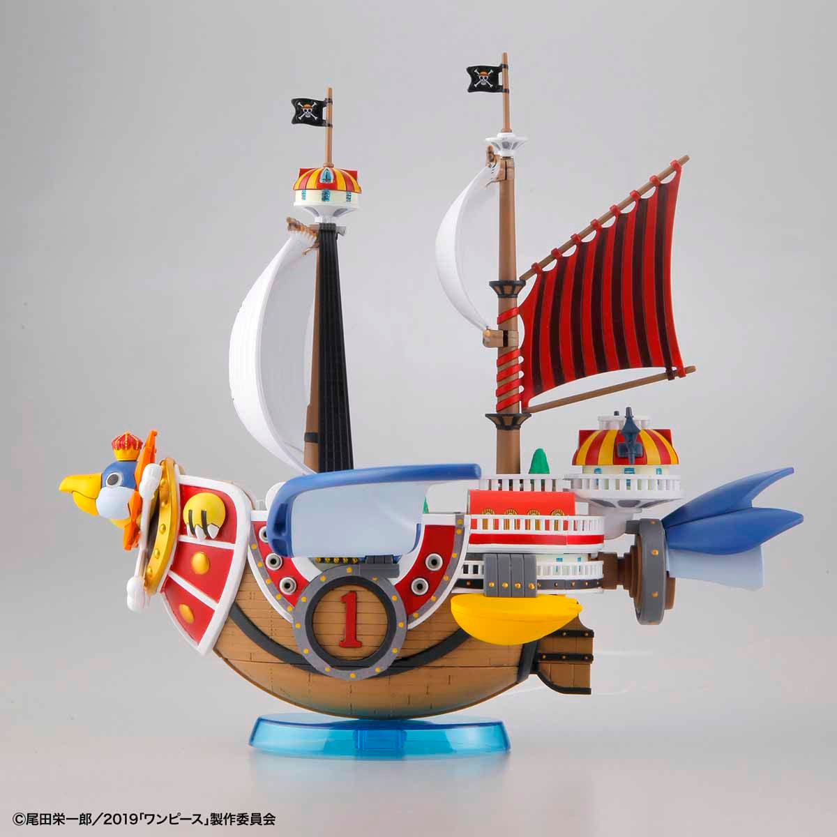 One Piece - Flying Thousand Sunny - Grand Ship Collection Model Kit, Emperor Penguin's outfit design with movable wings and wave effect parts, Nippon Figures