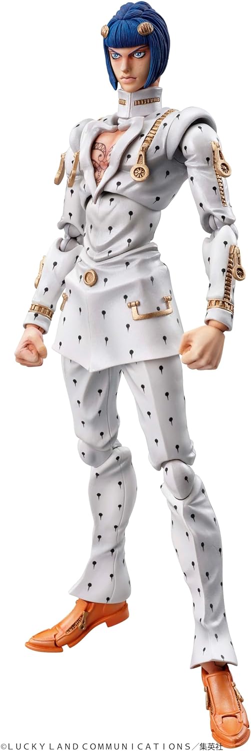 JoJo's Bizarre Adventure - Golden Wind - Bruno Bucciarati - Mario Zucchero - Super Action Statue #33 - 2024 Re-release (Medicos Entertainment), Franchise: JoJo's Bizarre Adventure, Golden Wind, Brand: Medicos Entertainment, Release Date: 31. Jul 2024, Type: Action, Dimensions: H=160mm (6.24in), Nippon Figures