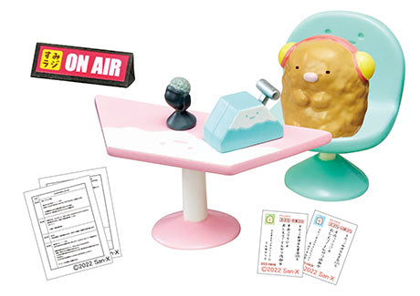 Sumikko Gurashi - ON AIR! - Re-ment - Blind Box, San-X franchise, Re-ment brand, Release Date: 15th August 2022, Blind Boxes, Box Dimensions: 115mm (height) x 70mm (width) x 60mm (depth), Material: PVC, ABS, Number of types: 8 types, Nippon Figures