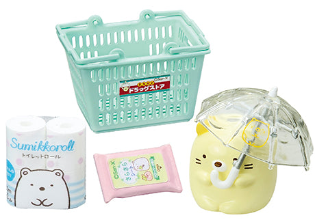 Sumikko Gurashi - Town Corner Drugstore - Re-ment - Blind Box, San-X franchise, Re-ment brand, Released on 2nd April 2018, Blind Boxes type, Box Dimensions: 11.5cm (Height) x 7cm (Width) x 4cm (Depth), Made of PVC and ABS materials, 8 types available, Nippon Figures