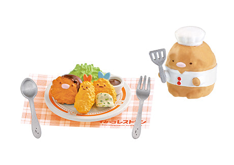 Sumikko Gurashi - Welcome! Sumikko Restaurant - Re-ment - Blind Box, San-X franchise, Re-ment brand, Release Date: 12th April 2021, Blind Boxes type, Box Dimensions: 11.5x7x5 cm, Material: PVC, ABS, Number of types: 8 types, Nippon Figures.