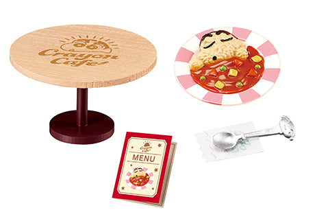 Crayon Shin Chan - Crayon Cafe - Re-ment - Blind Box, Franchise: Crayon Shin-Chan, Brand: Re-ment, Release Date: 23rd October 2023, Type: Blind Boxes, Box Dimensions: 115mm (Height) x 70mm (Width) x 50mm (Depth), Material: PVC, ABS, Number of types: 8 types, Store Name: Nippon Figures