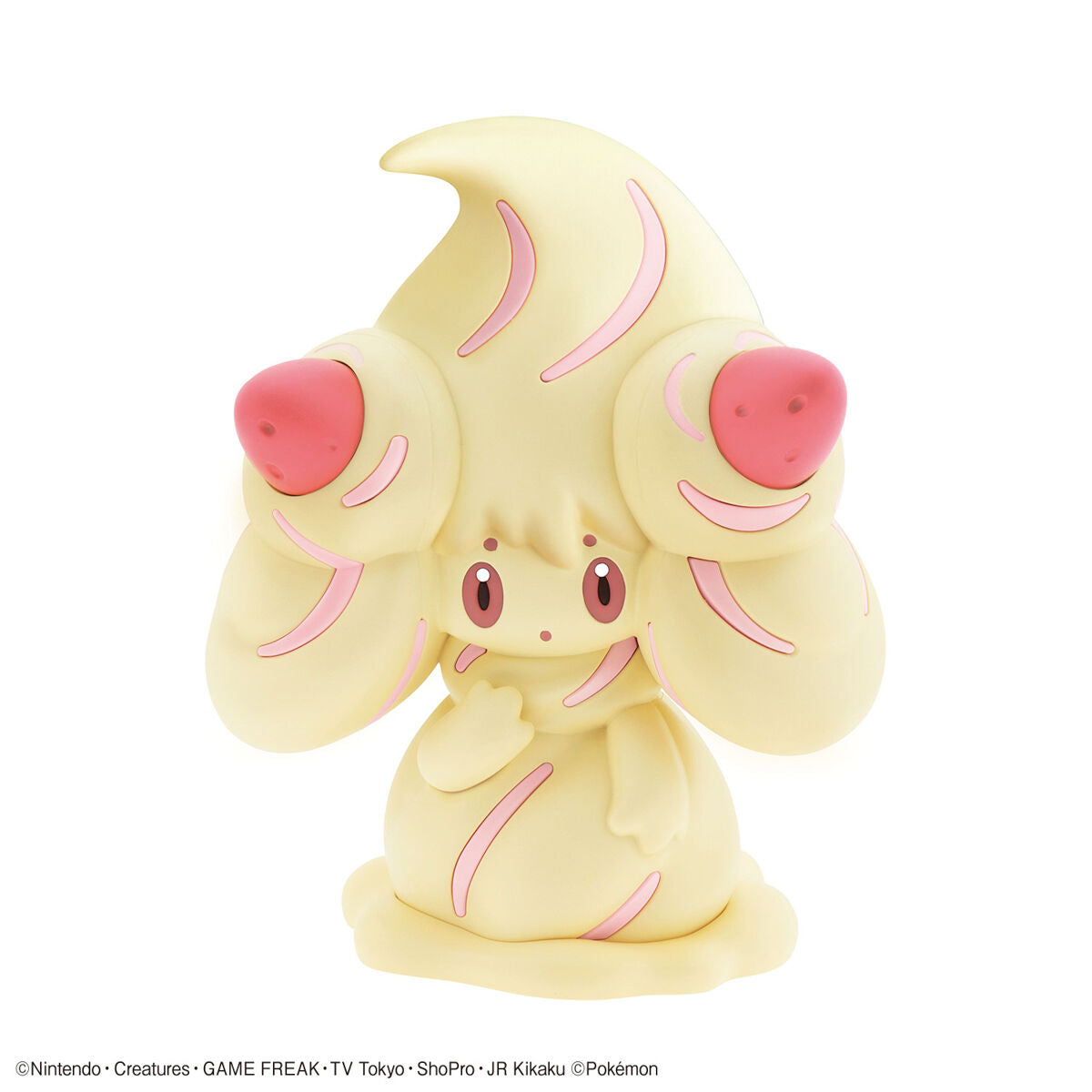 Pokémon - Alcremie - Pokémon Model Kit Quick!! Collection No. 12 (Bandai), Easy assembly with carefully designed parts division for colorful finish, Stands approximately 87mm tall, capturing its fluffy and cute form, Unique cream details recreated through color separation and stickers, Store Name: Nippon Figures