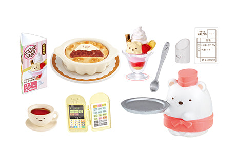 Sumikko Gurashi - Welcome! Sumikko Restaurant - Re-ment - Blind Box, San-X franchise, Re-ment brand, Release Date: 12th April 2021, Blind Boxes type, Box Dimensions: 11.5x7x5 cm, Material: PVC, ABS, Number of types: 8 types, Nippon Figures.