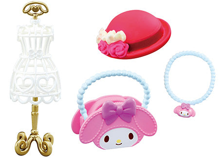 Sanrio - My Melody & My Sweet Piano's Secret Dressing Room - Re-ment - Blind Box, Franchise: Sanrio, Brand: Re-ment, Release Date: 14th October 2019, Type: Blind Boxes, Box Dimensions: 115mm (Height) x 70mm (Width) x 50mm (Depth), Material: PVC, ABS, Number of types: 8 types, Store Name: Nippon Figures