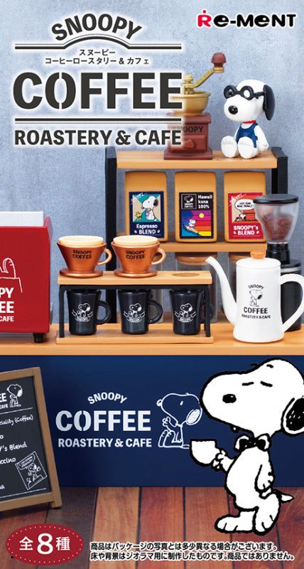 SNOOPY - Coffee Roastery & Cafe - Re-ment - Blind Box, Brand: Re-ment, Release Date: 16th November 2020, Type: Blind Boxes, Box Dimensions: 13cm x 7cm x 5cm, Material: PVC, ABS, Number of types: 8 types, Store Name: Nippon Figures