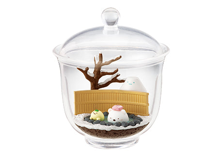 Sumikko Gurashi - Yururun♪ Japanese Journey - Serene Terrarium - Re-ment - Blind Box, San-X franchise, Re-ment brand, Released on 21st June 2021, Blind Boxes type, Box Dimensions: 11.5cm (Height) x 7cm (Width) x 8cm (Depth), Made of PVC, ABS, 6 types available, Nippon Figures