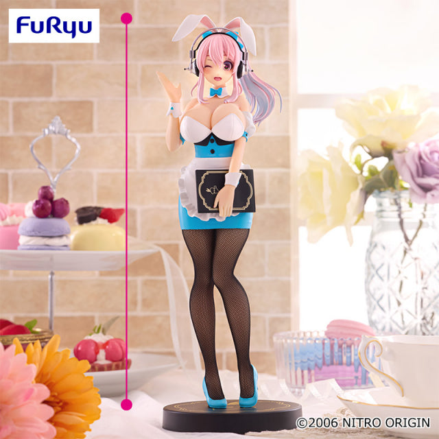 Super Sonico - Super Sonico - BiCute Bunnies Figure ~Waitress Light Blue Ver.~ (FuRyu)