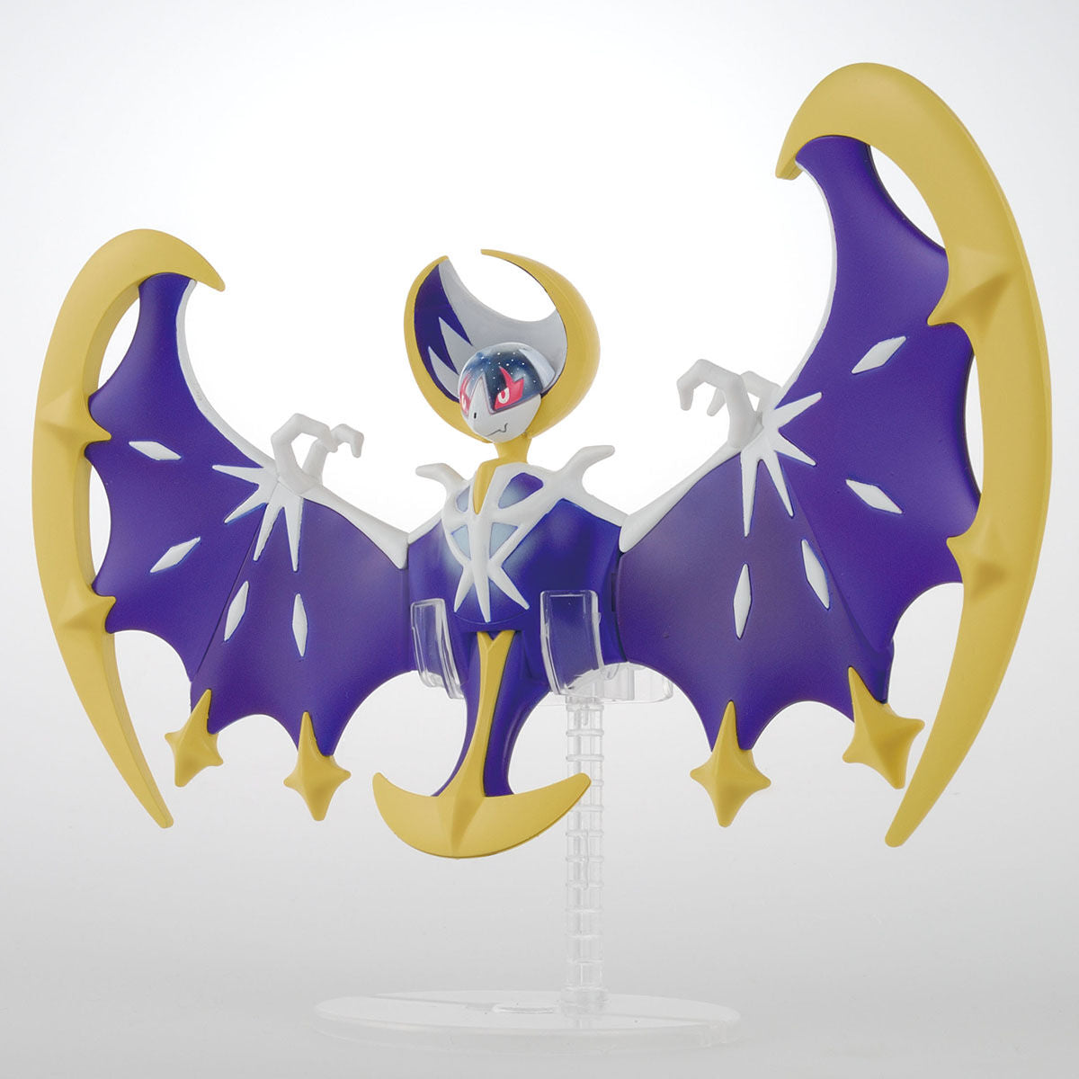 Pokémon - Lunala - Pokémon Model Kit Collection No.40 (Bandai), Legendary Pokémon Lunala with movable neck and tail, dual-axis movement for dynamic and elegant poses, includes display stand. Franchise: Pokémon, Brand: Bandai, Release Date: 2016-11-19, Type: Model Kit. Sold at Nippon Figures.