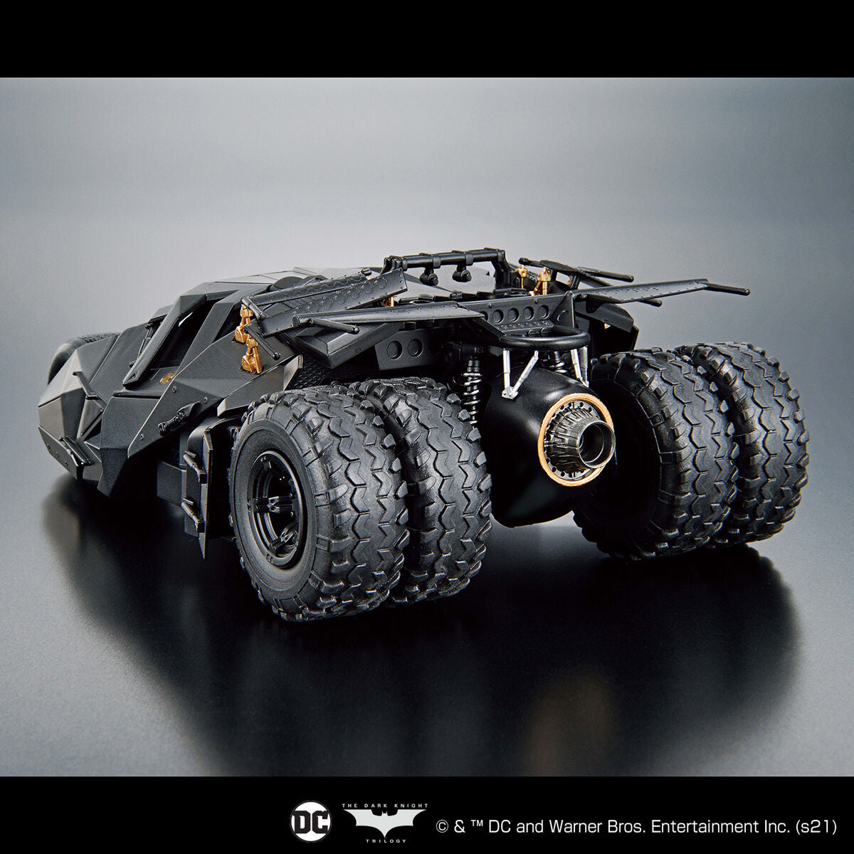 Image alt text: Batman - 1/35 Scale Batmobile (Batman Begins Ver.) - Model Kit, High-quality scale model kit of the iconic Batmobile from the 2005 film "Batman Begins", sold by Nippon Figures.
