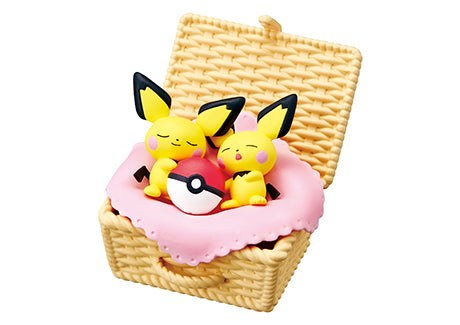 Pokemon - SLEEPING BASKET - Re-ment - Blind Box, Franchise: Pokemon, Brand: Re-ment, Release Date: 13th April 2020, Type: Blind Boxes, Box Dimensions: 100mm (Height) x 70mm (Width) x 70mm (Depth), Material: PVC, ABS, Number of types: 6 types, Store Name: Nippon Figures