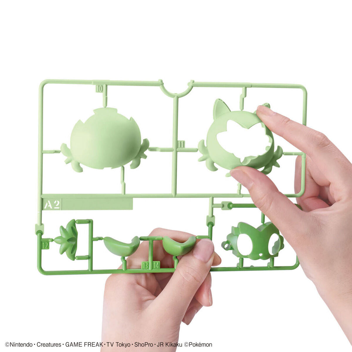 Pokémon - Sprigatito - Pokémon Model Kit Quick!! Collection No. 18 (Bandai), Easy assembly without the need for tools! Stands approximately 86mm tall. Includes sticker. Franchise: Pokémon, Brand: Bandai, Release Date: 2024-04-13, Type: Model Kit. Available at Nippon Figures.