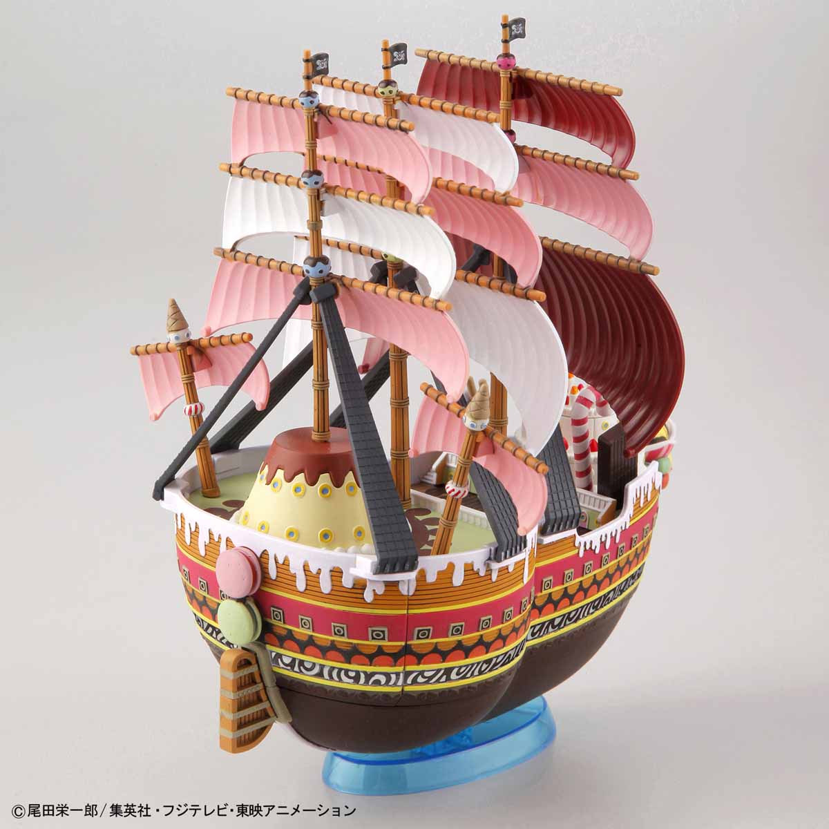 One Piece - Queen Mama Chanter - Grand Ship Collection Model Kit, Wave effect x1 set, molded parts x4, stickers x1, marking stickers x1, instruction manual x1, Nippon Figures