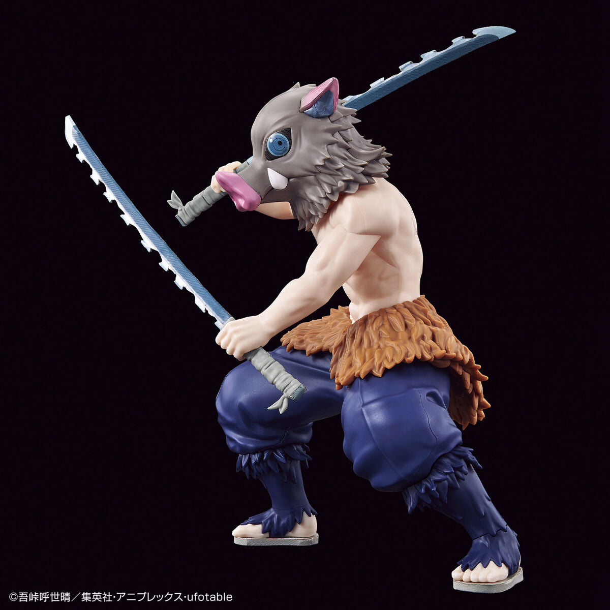 Demon Slayer - Hashibira Inosuke - Kimetsu no Yaiba Model Kit (Bandai), Easy assembly, high quality, includes 2 Nichirin Swords, bare face part, sticker, Demon Slayer franchise, Bandai brand, Release Date: 2023-11-25, Nippon Figures