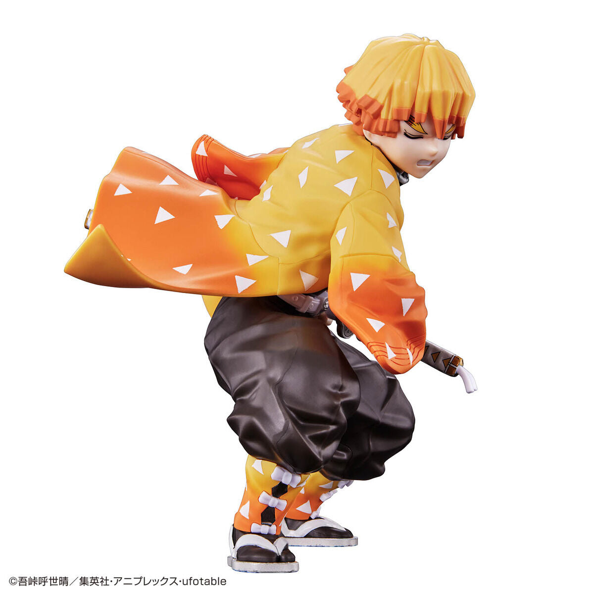 Demon Slayer - Agatsuma Zenitsu - Kimetsu no Yaiba Model Kit (Bandai), Easy assembly with no glue required, pre-painted parts for colorful finish, tampography printing for detailing, from Nippon Figures