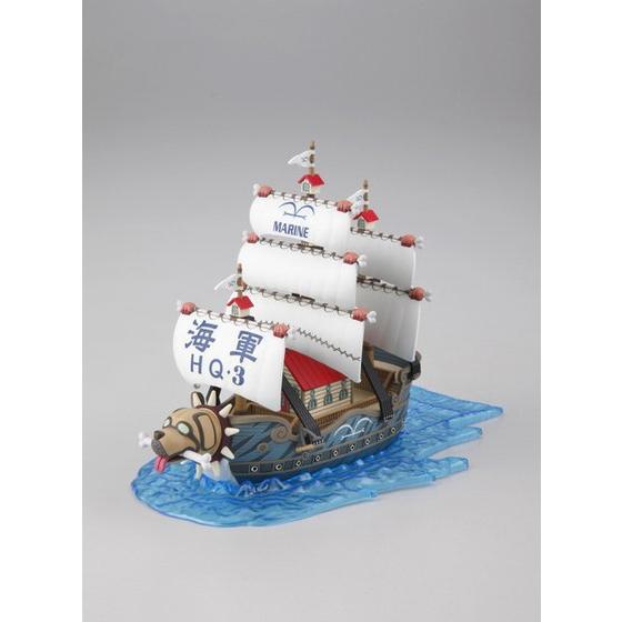 One Piece - Garp's Warship - Grand Ship Collection Model Kit, Marine Vice Admiral Garp's iconic warship model kit with water effect parts, Nippon Figures