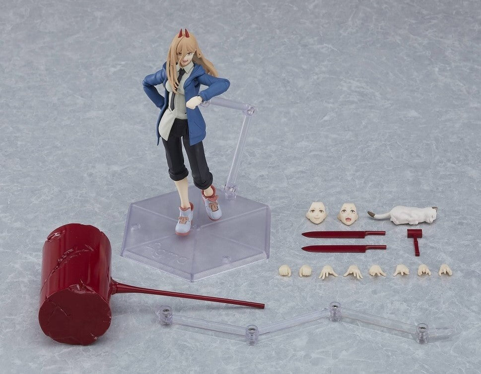 Chainsaw Man - Nyaako - Power - Figma #589 (Max Factory), Franchise: Chainsaw Man, Brand: Max Factory, Release Date: 08. Nov 2023, Dimensions: H=150mm (5.85in), Store Name: Nippon Figures