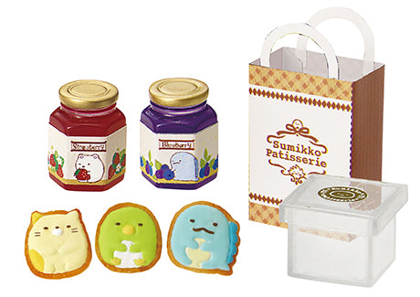 Street Corner Western Confectionery Shop - Sumikko Gurashi - Re-ment - Blind Box, San-X franchise, Re-ment brand, Released on 19th June 2017, Blind Boxes type, Box Dimensions: 115mm (height) x 70mm (width) x 40mm (depth), Material: PVC, ABS, 8 types available, Nippon Figures