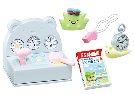 Sumikko Gurashi - Riding the Train and Departing! - Re-ment - Blind Box, San-X franchise, Re-ment brand, Release Date: 25th April 2022, Blind Boxes, Box Dimensions: 115mm (height) x 70mm (width) x 50mm (depth), Material: PVC, ABS, Number of types: 8 types, Nippon Figures