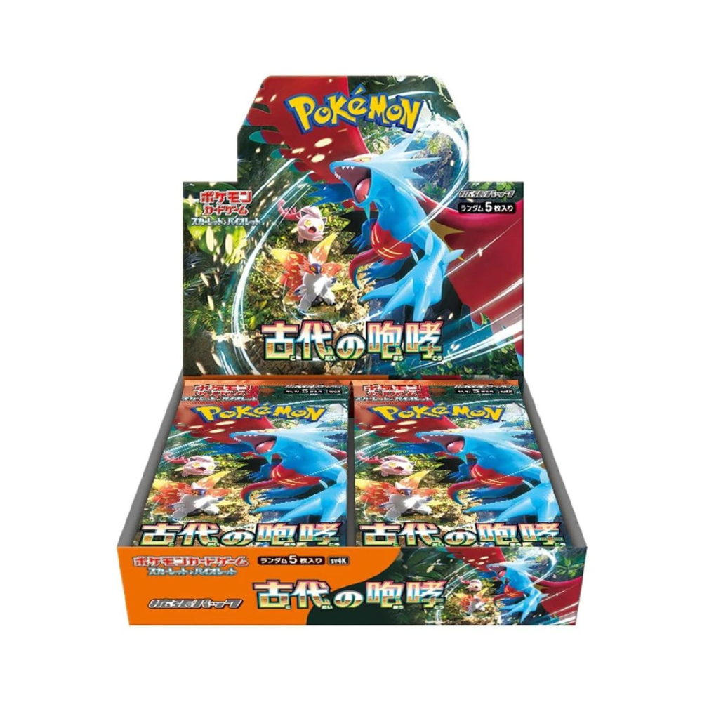 Pokemon Trading Card Game - Scarlet & Violet Ancient Roar - Booster Box, Franchise: Pokemon, Brand: The Pokémon Card Laboratory, Release Date: October 27, 2023, Type: Trading Cards, Packs per Box: 30, Cards per Pack: 5, Nippon Figures