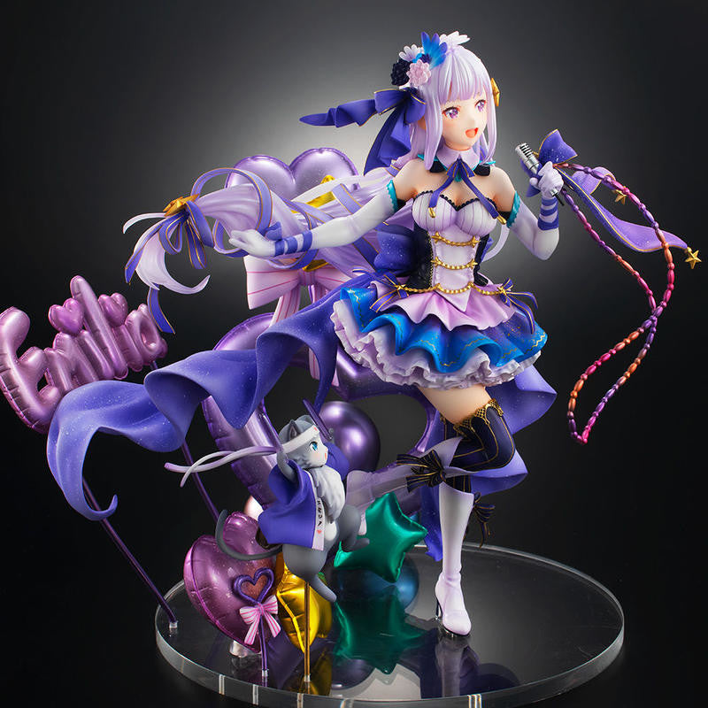 Re:Zero kara Hajimeru Isekai Seikatsu - Emilia - Puck - Shibuya Scramble Figure - 1/7 - Idol Ver (eStream), Franchise: Re:Zero kara Hajimeru Isekai Seikatsu, Brand: eStream, Release Date: 30. Jun 2021, Type: General, Store Name: Nippon Figures