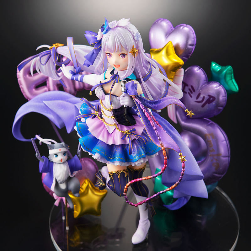 Re:Zero kara Hajimeru Isekai Seikatsu - Emilia - Puck - Shibuya Scramble Figure - 1/7 - Idol Ver (eStream), Franchise: Re:Zero kara Hajimeru Isekai Seikatsu, Brand: eStream, Release Date: 30. Jun 2021, Type: General, Store Name: Nippon Figures