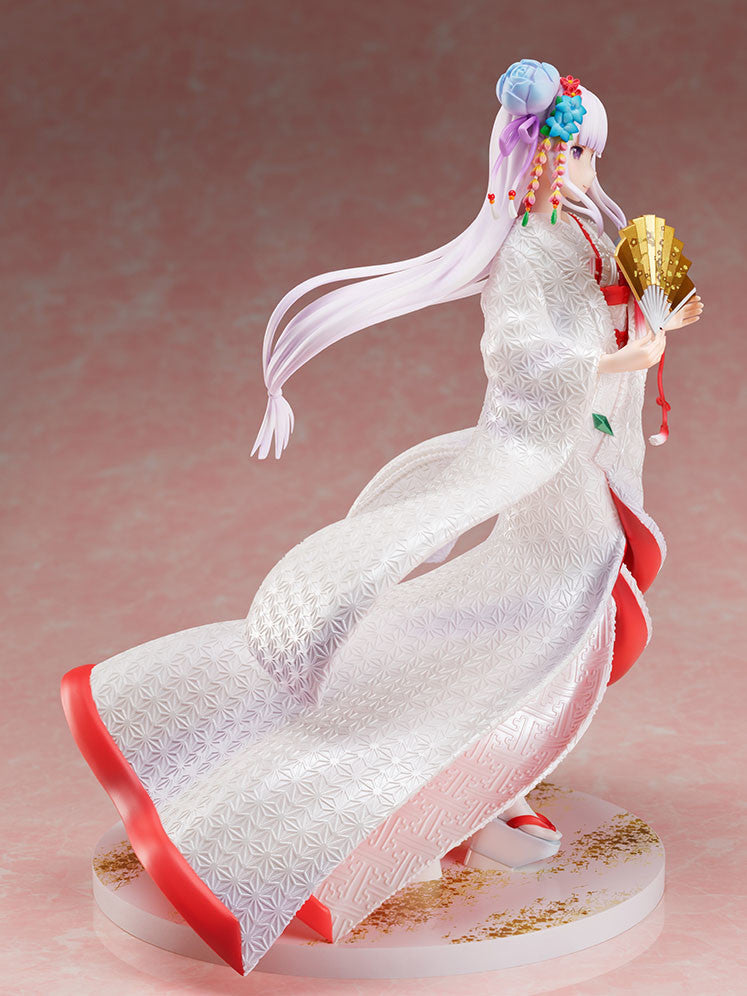 Re:Zero kara Hajimeru Isekai Seikatsu - Emilia - Puck - F:Nex - 1/7 - Shiromuku (FuRyu), Franchise: Re:Zero kara Hajimeru Isekai Seikatsu, Brand: FuRyu, Release Date: 18. Feb 2022, Type: General, Store Name: Nippon Figures