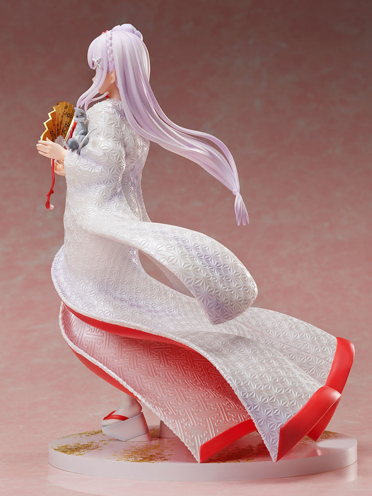 Re:Zero kara Hajimeru Isekai Seikatsu - Emilia - Puck - F:Nex - 1/7 - Shiromuku (FuRyu), Franchise: Re:Zero kara Hajimeru Isekai Seikatsu, Brand: FuRyu, Release Date: 18. Feb 2022, Type: General, Store Name: Nippon Figures