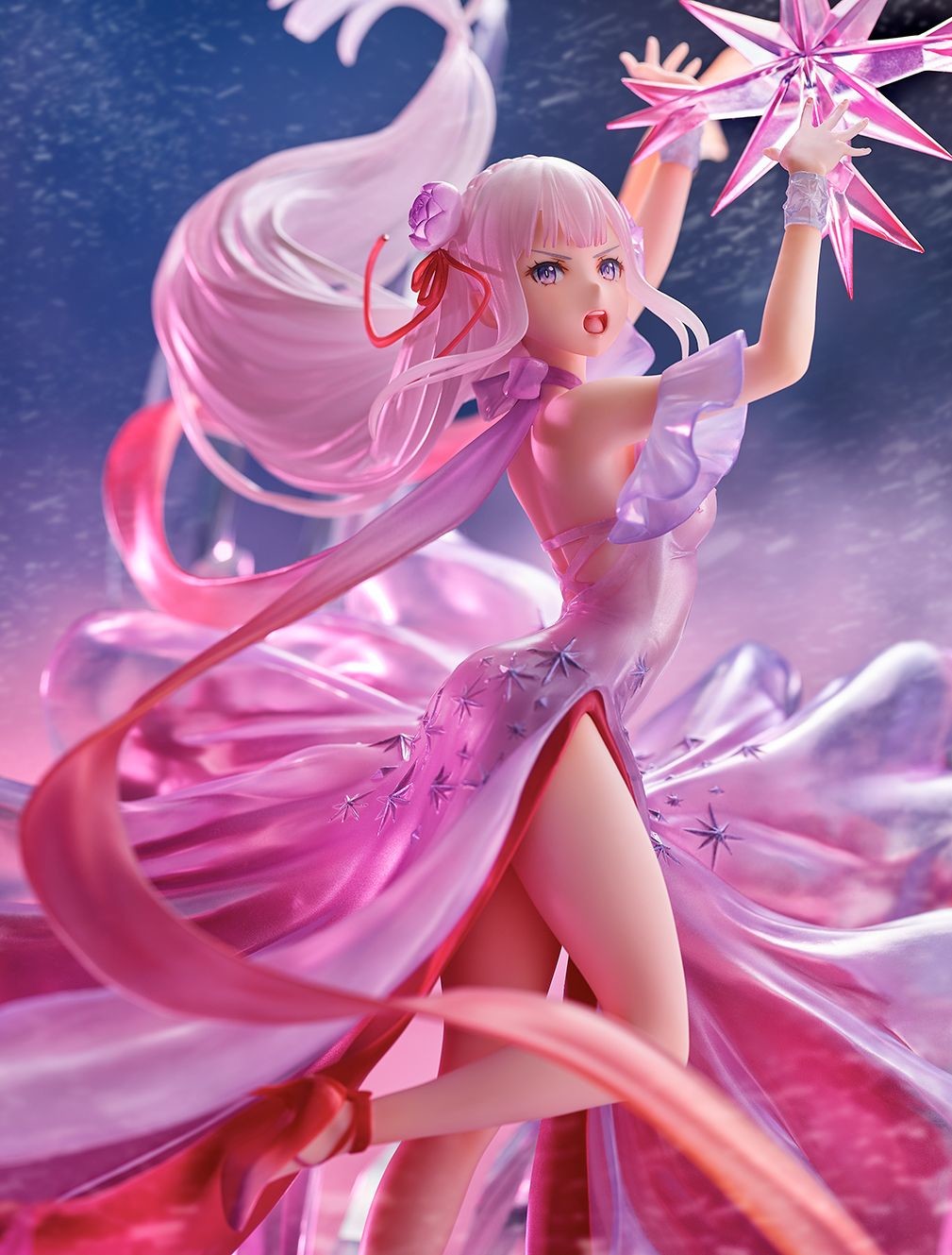 Re:Zero kara Hajimeru Isekai Seikatsu - Emilia - Shibuya Scramble Figure - 1/7 - Hyouketsu no Emilia, Crystal Dress Ver. (Alpha Satellite), Release Date: 19. May 2022, Nippon Figures