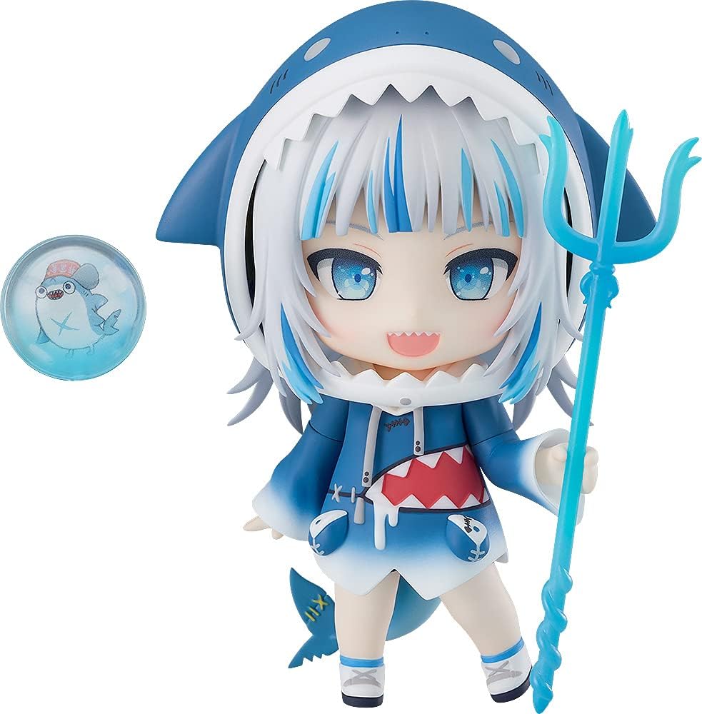 Hololive - Bloop - Gawr Gura - Nendoroid #1688 - 2024 Re-release (Good Smile Company), Franchise: Hololive, Brand: Good Smile Company, Release Date: 31. Aug 2024, Type: Nendoroid, Dimensions: H=100mm (3.9in), Nippon Figures