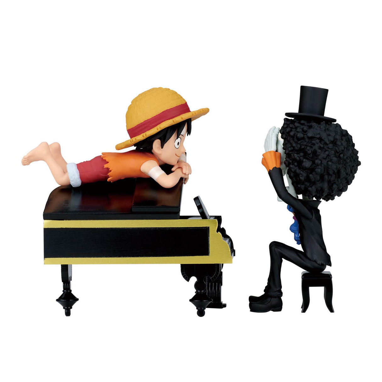 One Piece - Monkey D. Luffy & Brook - World Collectable Figure ~"Is that so...!!! Is he doing well...!!!"~ (Bandai Spirits)