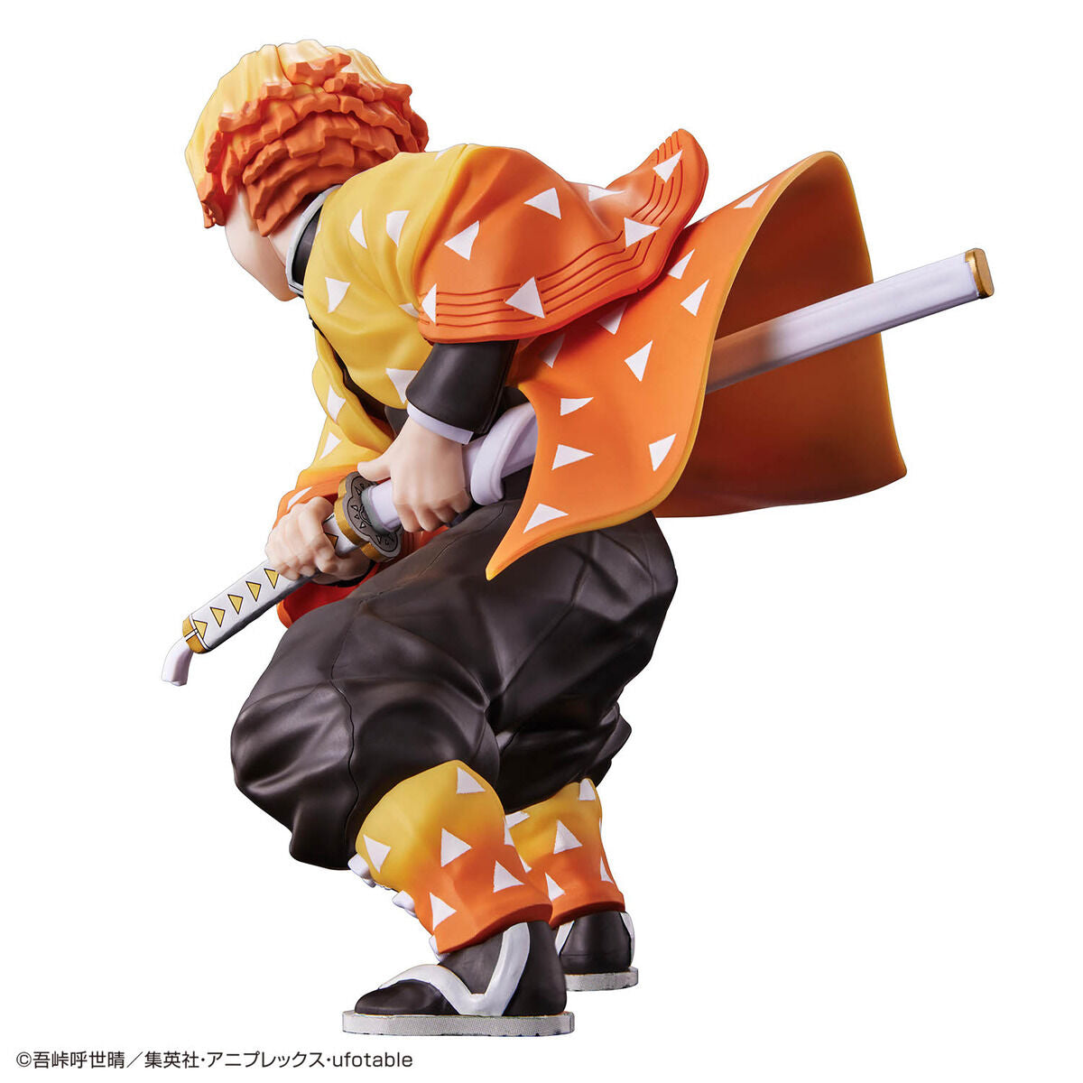 Demon Slayer - Agatsuma Zenitsu - Kimetsu no Yaiba Model Kit (Bandai), Easy assembly with no glue required, pre-painted parts for colorful finish, tampography printing for detailing, from Nippon Figures