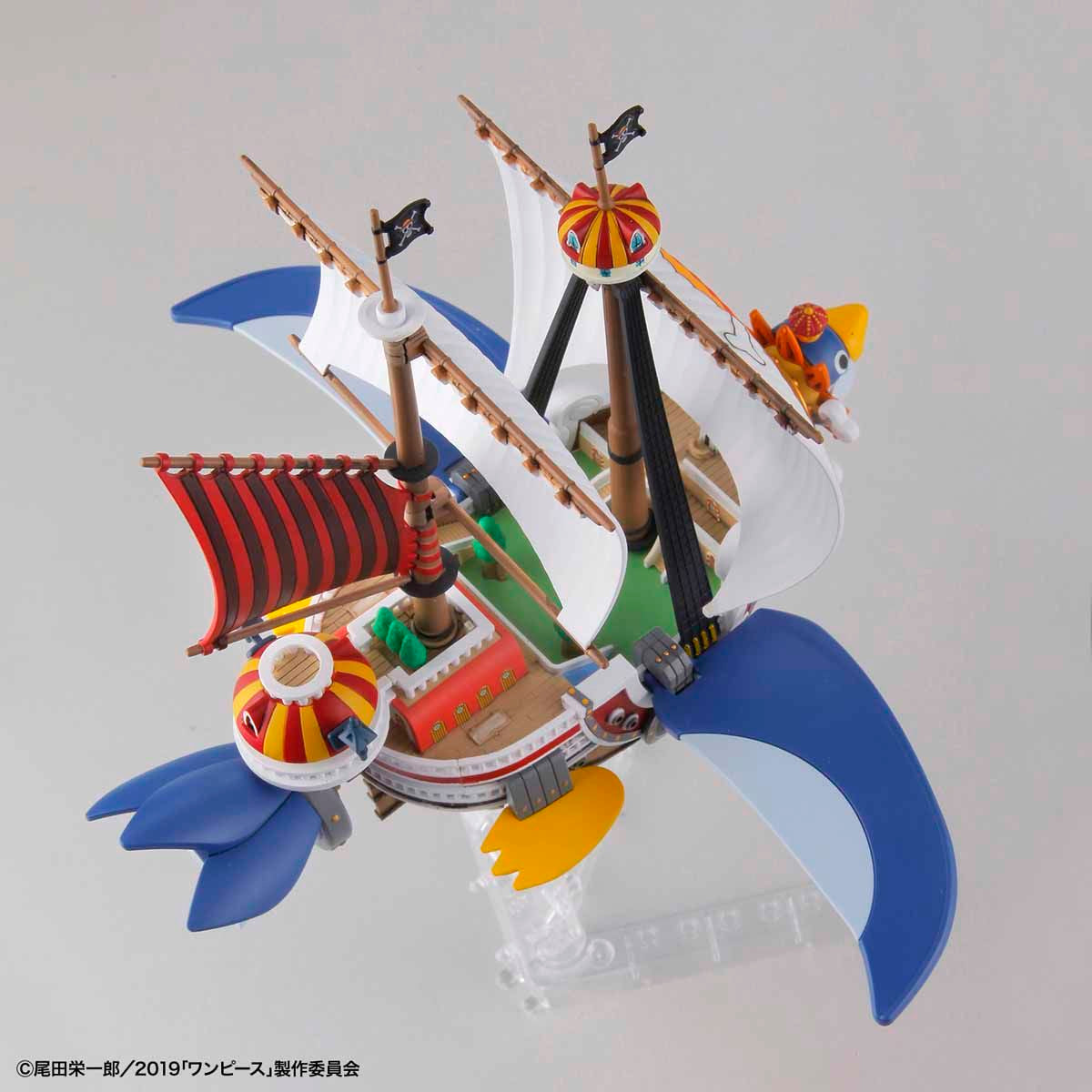 One Piece - Flying Thousand Sunny - Grand Ship Collection Model Kit, Emperor Penguin's outfit design with movable wings and wave effect parts, Nippon Figures