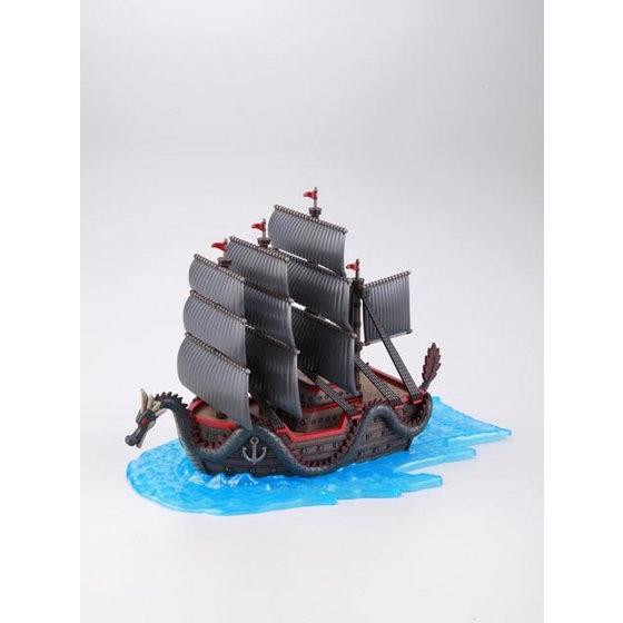 One Piece - Dragon's Ship - Grand Ship Collection Model Kit, Revolutionary Monkey D. Dragon's ship with dragon figurehead and sails, compact type for easy display, easy assembly without tools, detachable ship bottom, includes molded parts x4, marking seal x1, color seal x1, assembly instructions x1, Franchise: One Piece, Brand: Bandai, Release Date: 2013-12-07, Type: Model Kit, Store Name: Nippon Figures