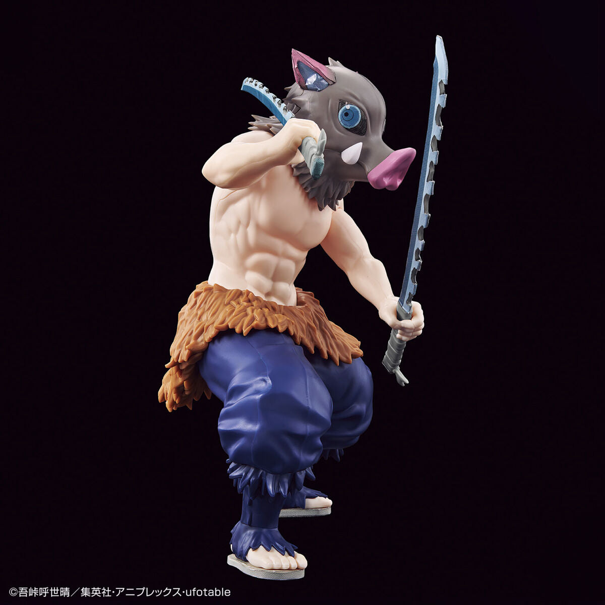 Demon Slayer - Hashibira Inosuke - Kimetsu no Yaiba Model Kit (Bandai), Easy assembly, high quality, includes 2 Nichirin Swords, bare face part, sticker, Demon Slayer franchise, Bandai brand, Release Date: 2023-11-25, Nippon Figures