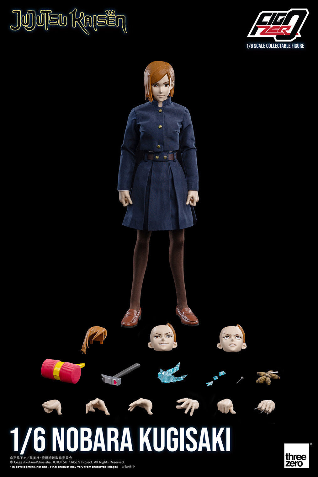 Jujutsu Kaisen - Kugisaki Nobara - FigZero - 1/6 (ThreeZero), Franchise: Jujutsu Kaisen, Brand: threezero, Release Date: 31. Aug 2022, Type: Action, Store Name: Nippon Figures