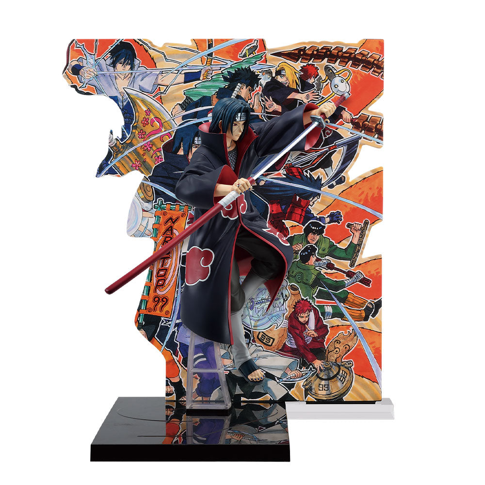 Naruto Shippuden - Uchiha Itachi (with Panel)- Ichiban Kuji - NARUTOP99 Splendid and Magnificent Ninja Scroll - D Prize (Bandai Spirits), Franchise: Naruto Shippuden, Brand: Bandai Spirits, Release Date: 13. Jan 2024, Type: Prize, Dimensions: Height 24 cm, Store Name: Nippon Figures