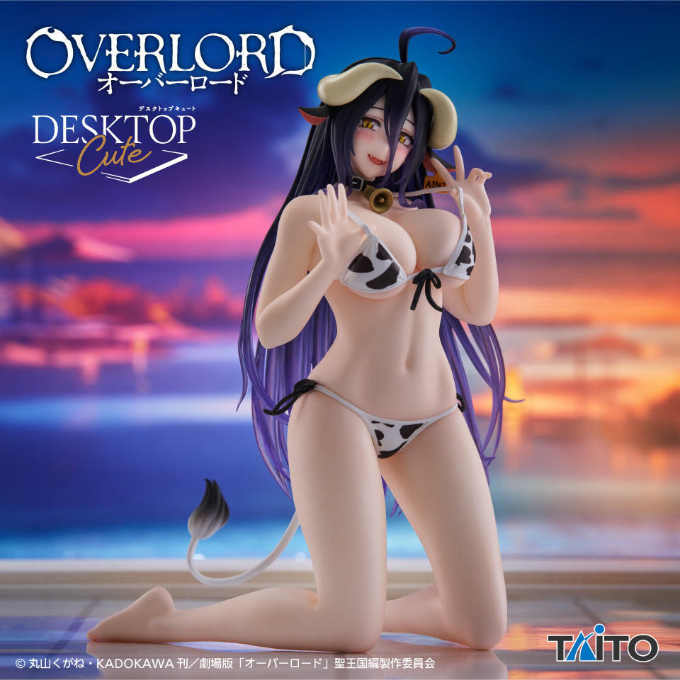 Overlod - Albedo - Desktop Cute Figure ~Cow Spot Swimwear ver.~ (Taito)