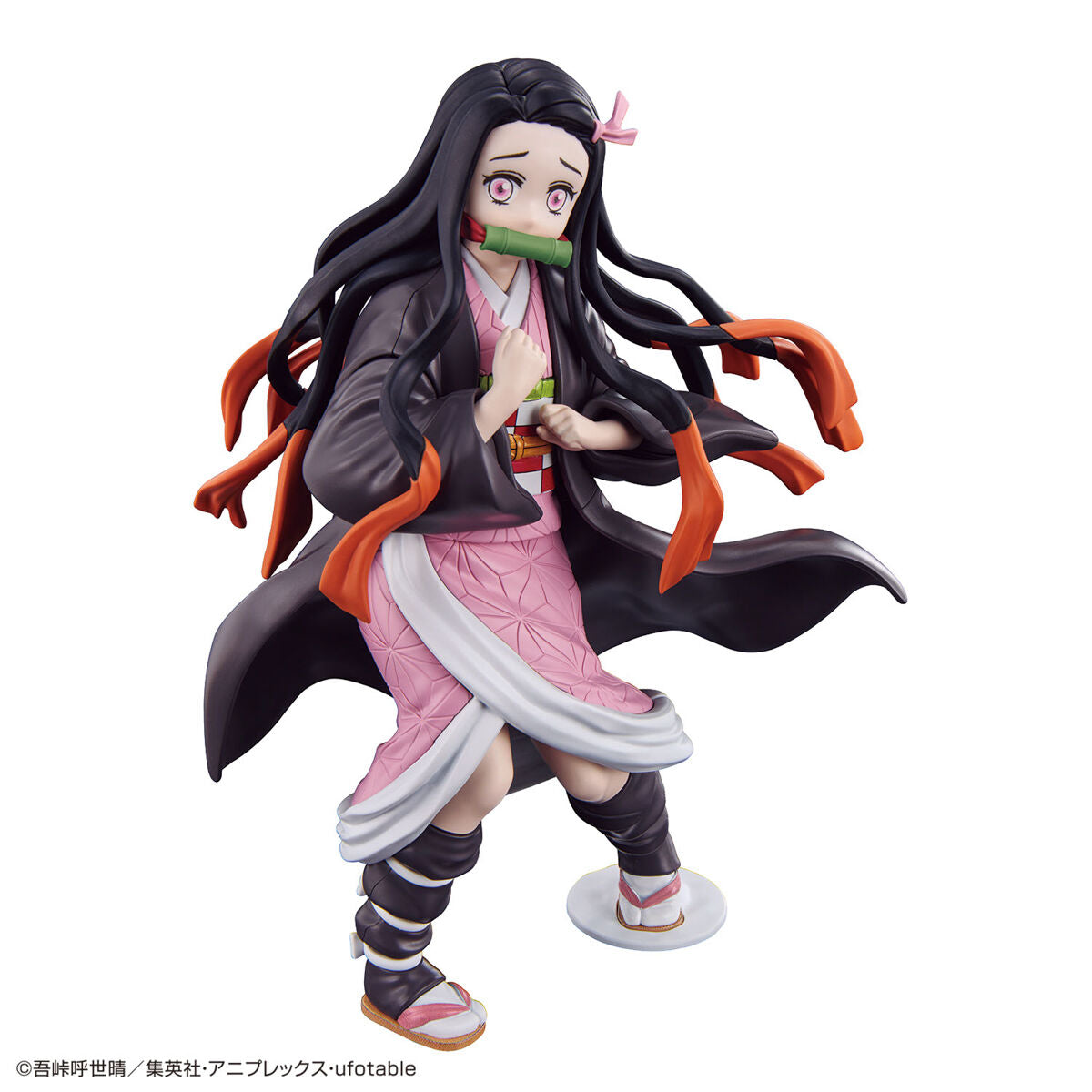Demon Slayer - Kamado Nezuko - Kimetsu no Yaiba Model Kit (Bandai), Featuring intricate kimono pattern and eye details, includes sticker sheet and base, Nippon Figures