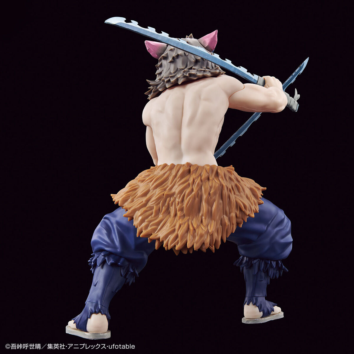 Demon Slayer - Hashibira Inosuke - Kimetsu no Yaiba Model Kit (Bandai), Easy assembly, high quality, includes 2 Nichirin Swords, bare face part, sticker, Demon Slayer franchise, Bandai brand, Release Date: 2023-11-25, Nippon Figures