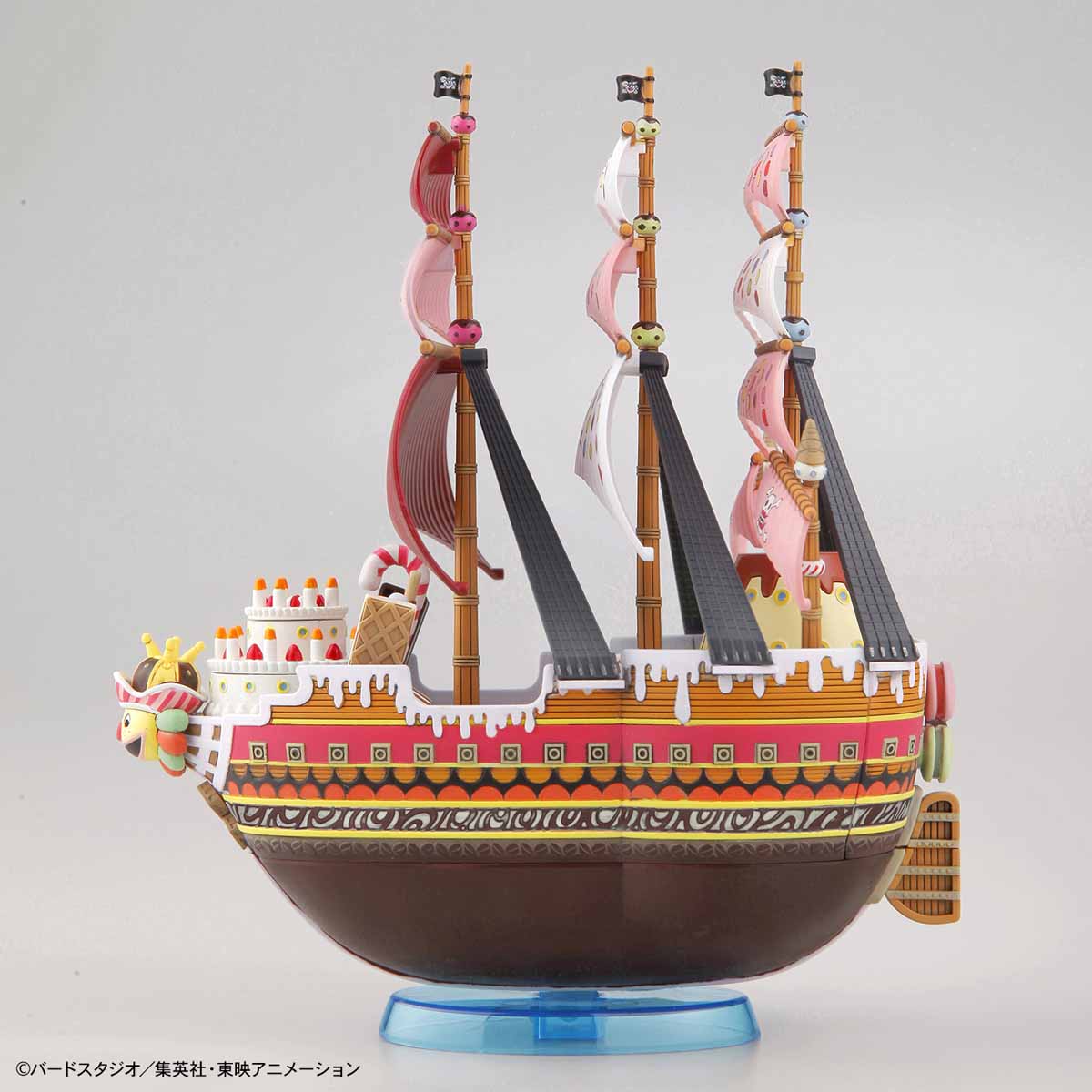 One Piece - Queen Mama Chanter - Grand Ship Collection Model Kit, Wave effect x1 set, molded parts x4, stickers x1, marking stickers x1, instruction manual x1, Nippon Figures