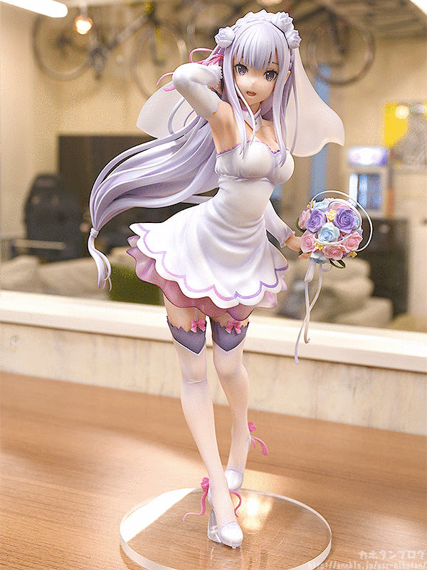 Re:Zero kara Hajimeru Isekai Seikatsu - Emilia - 1/7 - Wedding Ver. - 2024 Re-release (Phat Company), Franchise: Re:Zero kara Hajimeru Isekai Seikatsu, Brand: Phat Company, Release Date: 30. Apr 2024, Type: General, Nippon Figures