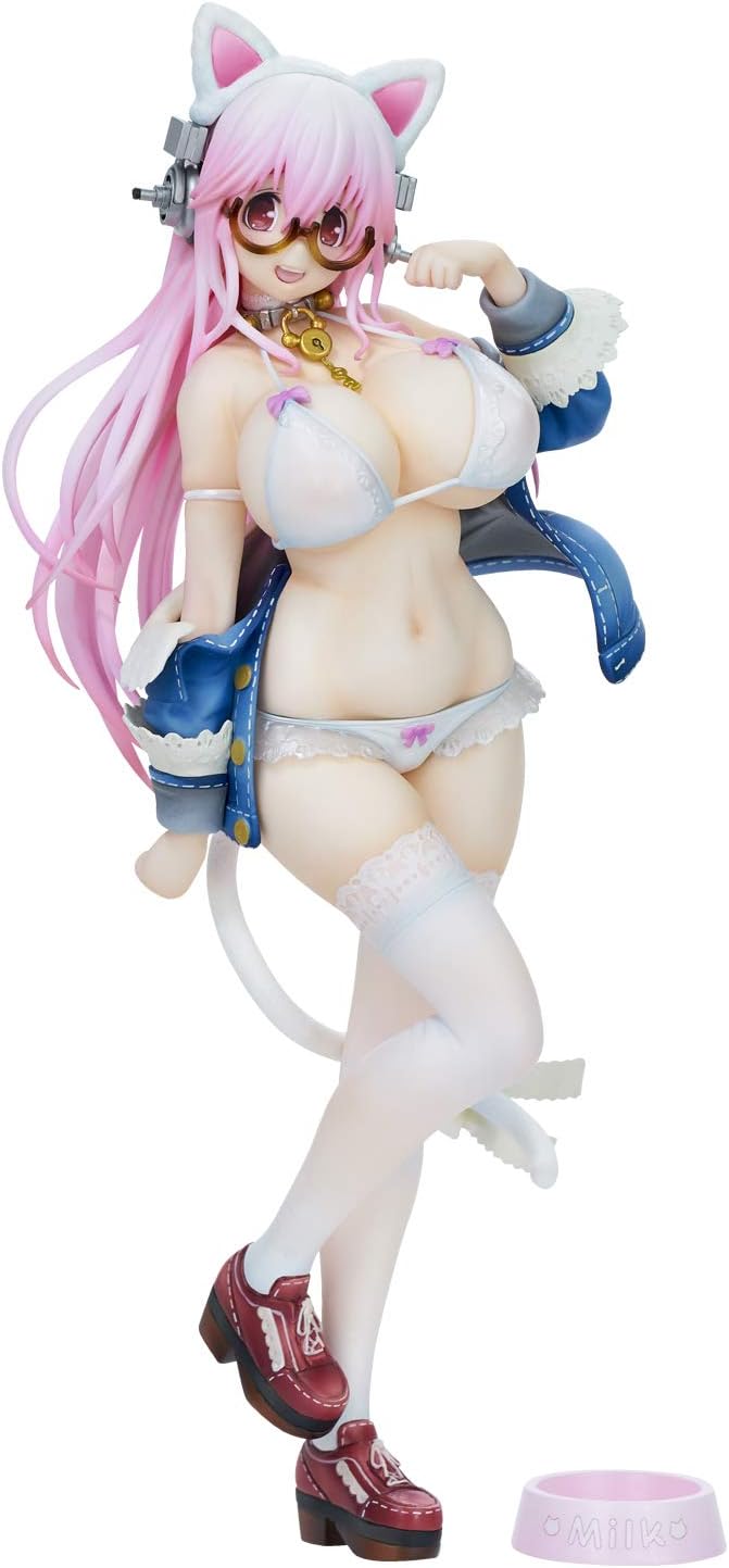 SoniComi - Super Sonico - Sonico - White Cat Ver. - 2024 Re-release (Union Creative International Ltd), Franchise: SoniComi (Super Sonico), Brand: Union Creative International Ltd, Release Date: 31. Jul 2024, Type: General, Dimensions: H=270mm (10.53in), Nippon Figures