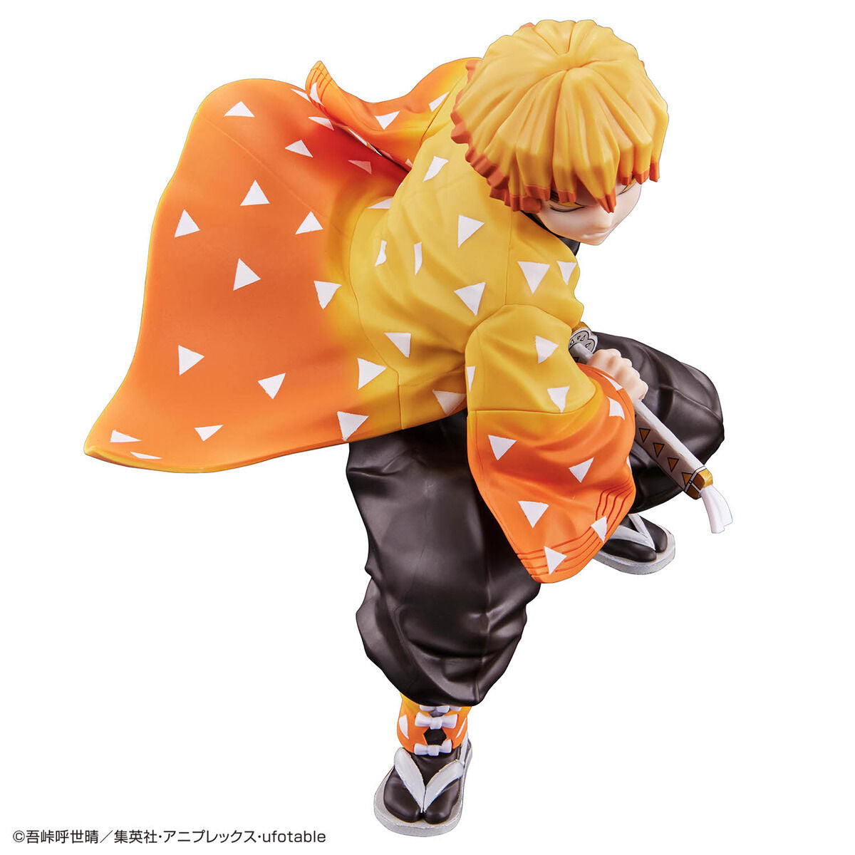 Demon Slayer - Agatsuma Zenitsu - Kimetsu no Yaiba Model Kit (Bandai), Easy assembly with no glue required, pre-painted parts for colorful finish, tampography printing for detailing, from Nippon Figures