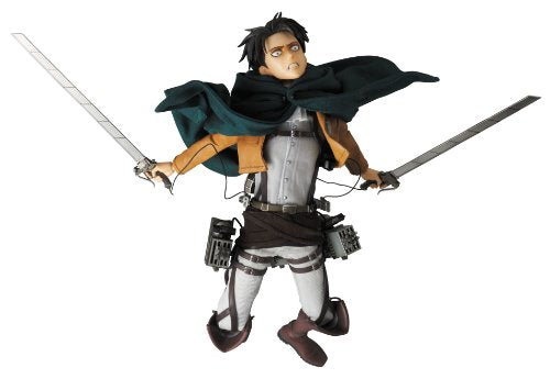 Attack on Titan - Levi Ackerman - Real Action Heroes #662 - 1/6 (Medicom Toy), Franchise: Attack on Titan, Release Date: 20. Dec 2014, Dimensions: H=300 mm (11.7 in), Scale: 1/6, Material: ABS, FABRIC, PVC, Nippon Figures