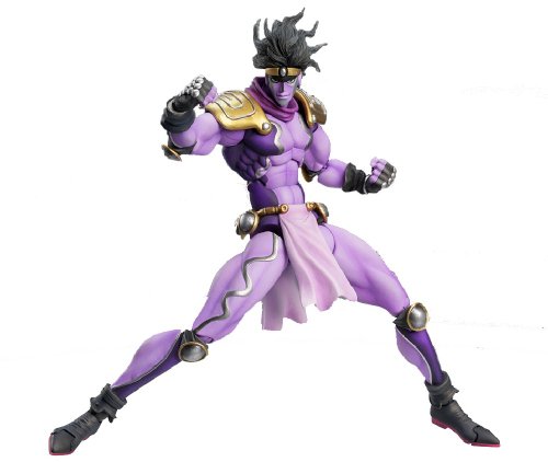 Star Platinum - Super Action Statue #55 - Third Ver., JoJo's Bizarre Adventure franchise, released on 26th July 2013, dimensions H=170 mm (6.63 in), made of ABS and PVC, available at Nippon Figures.